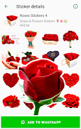 Roses Stickers for WhatsApp Capture d'écran 0