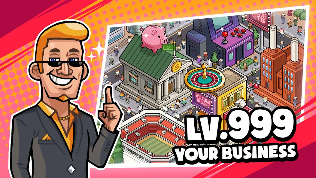 Idle Billionaire Tycoon Mod Скриншот 1