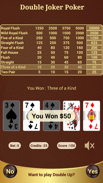 Double Joker Poker应用截图第1张