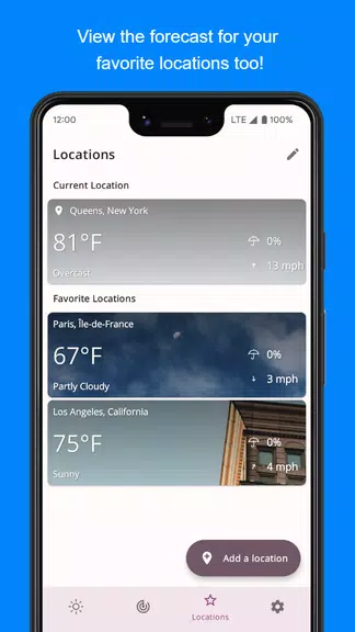 SimpleWeather Capture d'écran 2