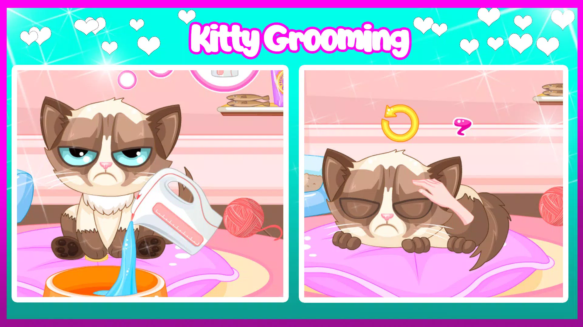 Sleepy Kitty Grooming ภาพหน้าจอ 0