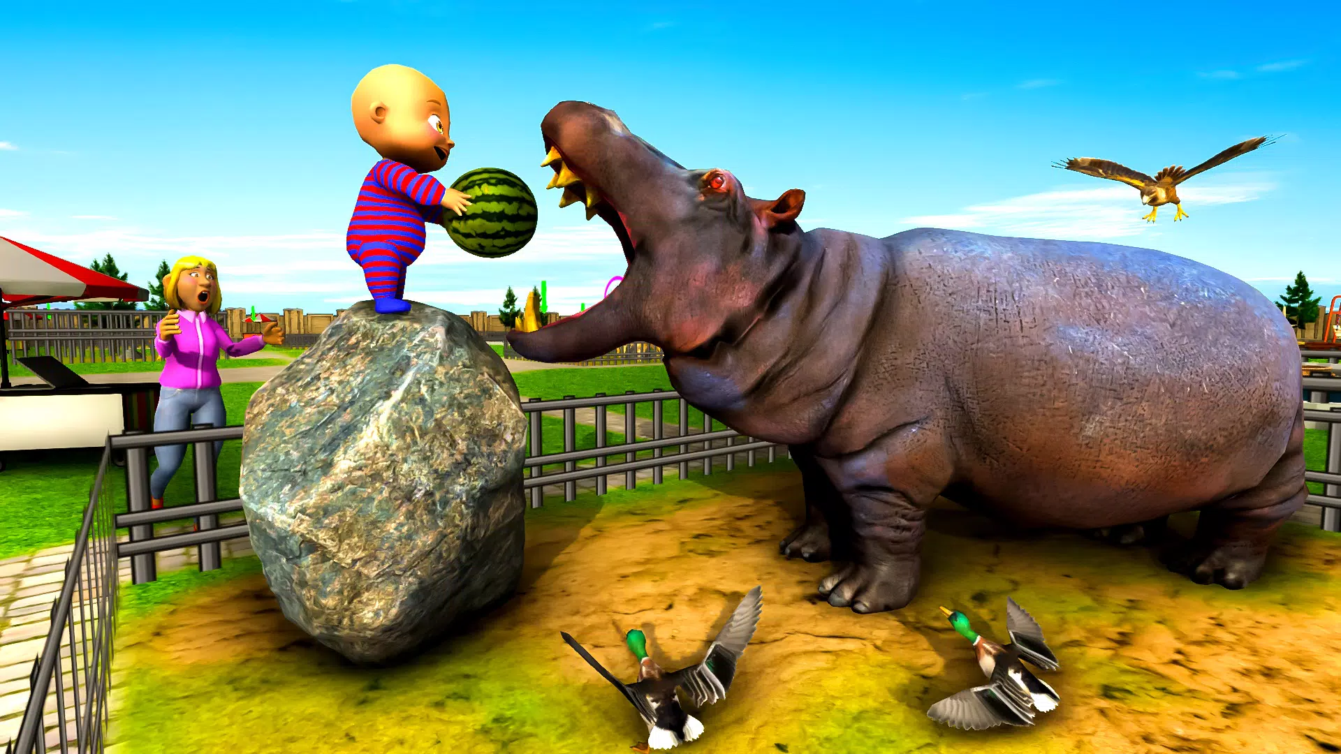 Naughty Baby 3D: Daddy Zoo Fun 螢幕截圖 1