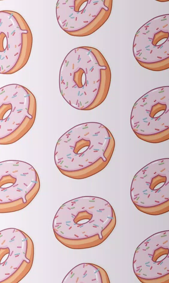 Cute Donut Wallpaper HD 4K Captura de tela 2