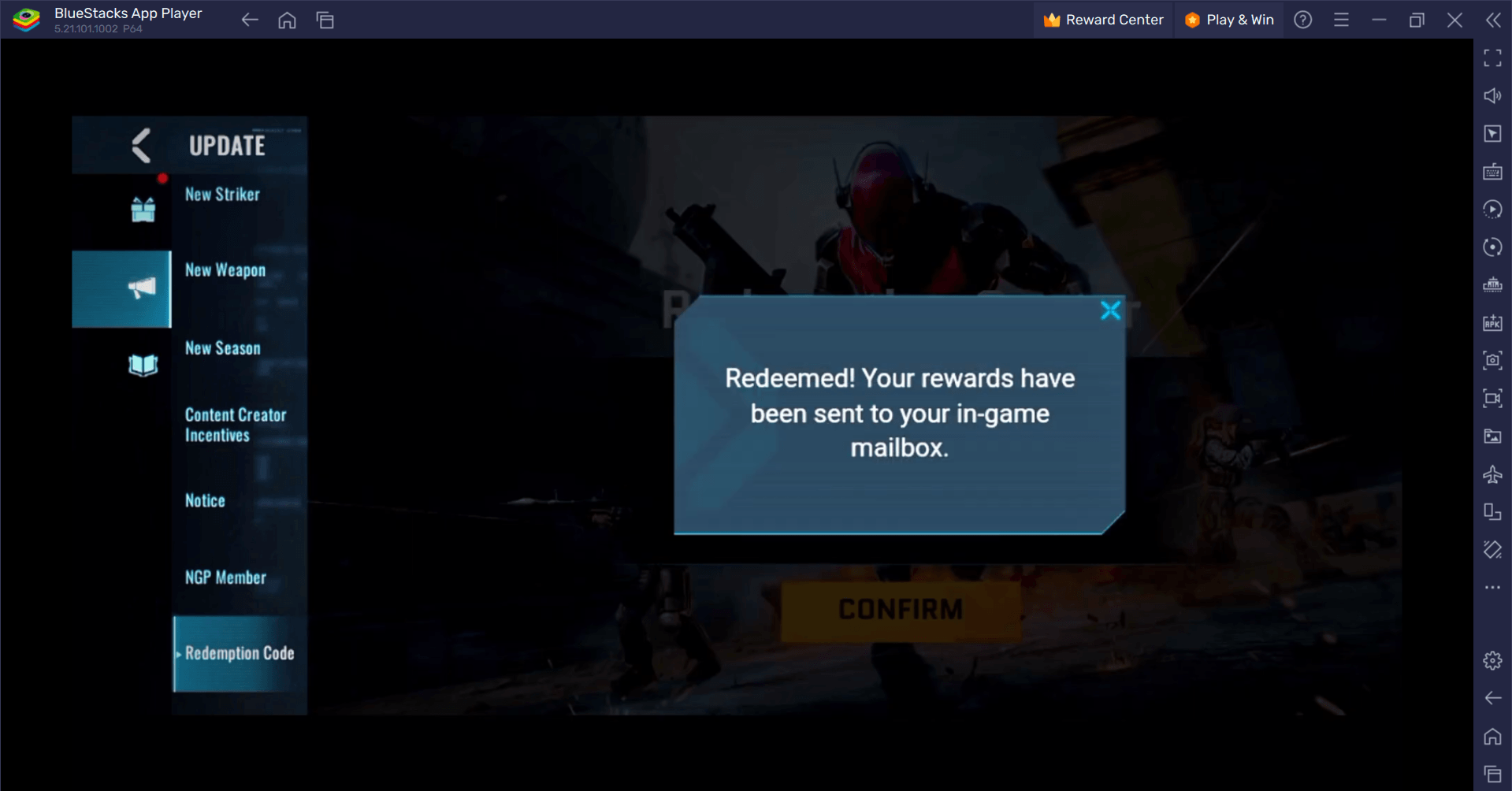 Blood Strike Redeem Code Entry