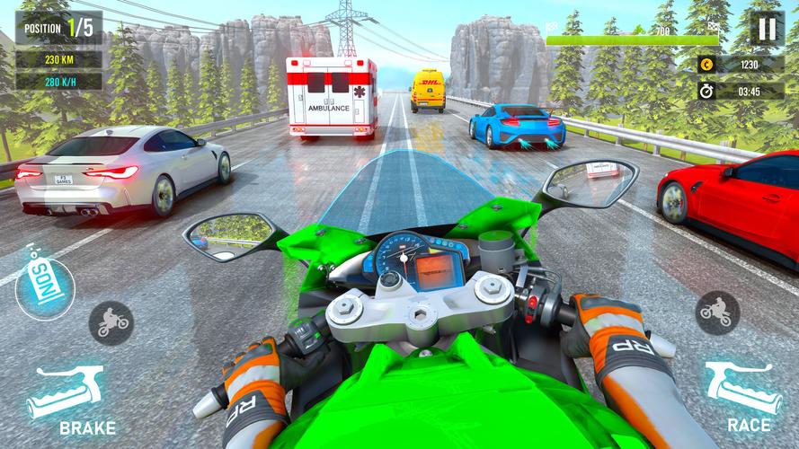 Schermata Moto Traffic Bike Race Game 3d 3