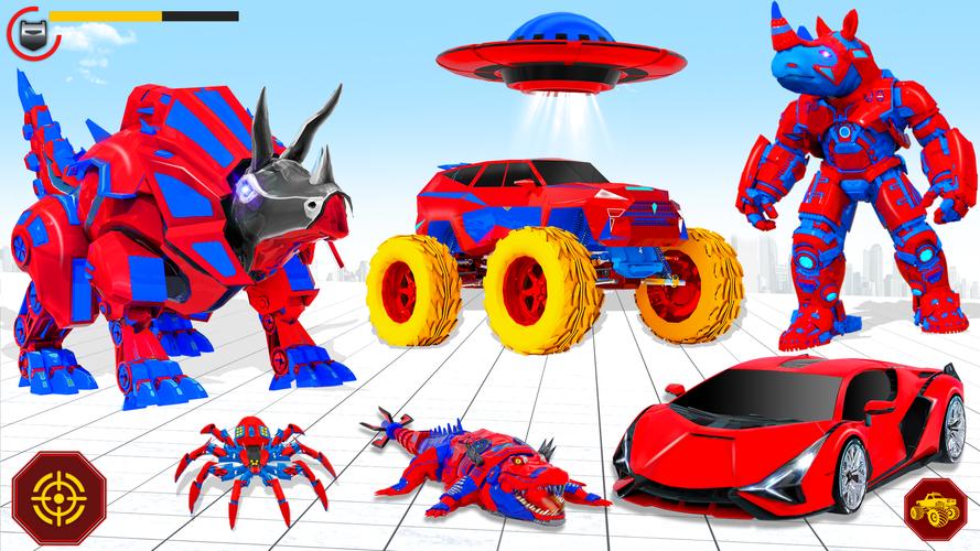 Rhino Robot Car Transformation Tangkapan skrin 3