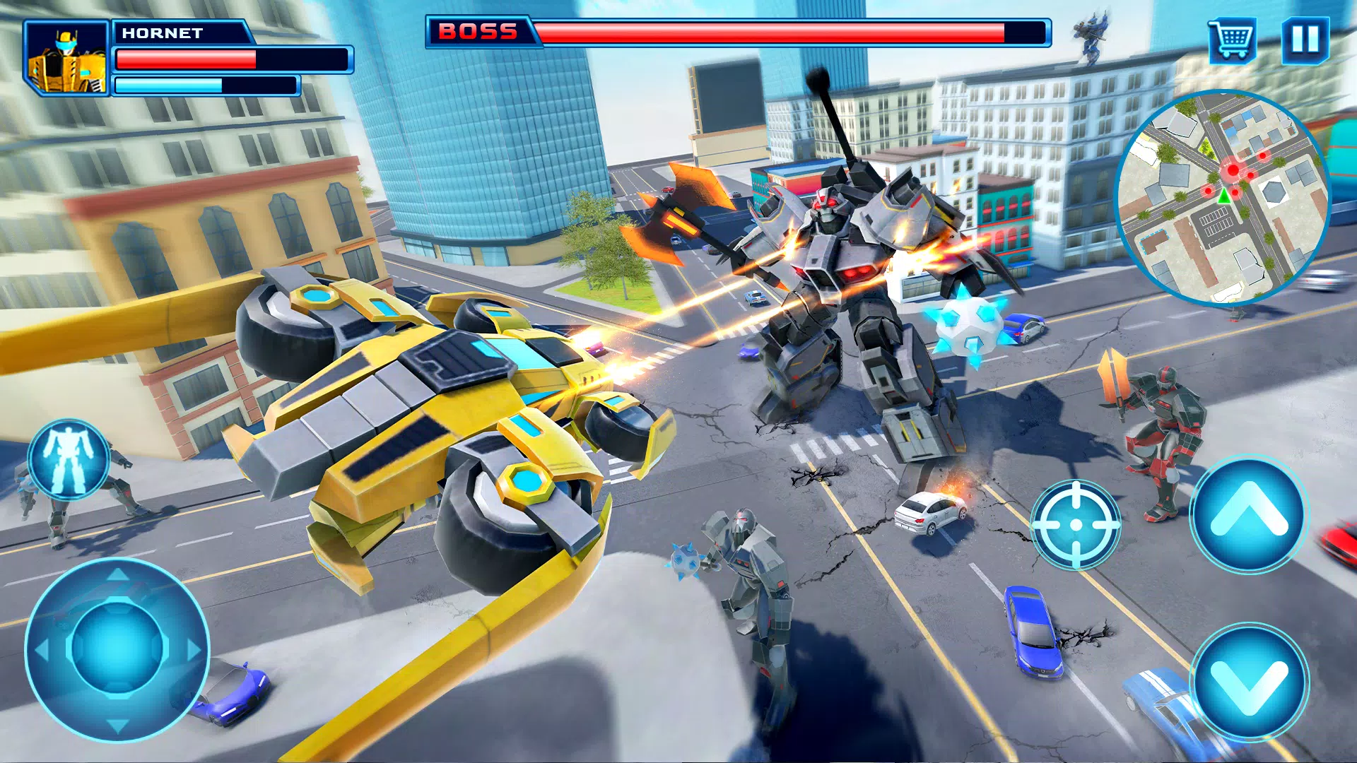 Robot Car Transform Fight Game Capture d'écran 2