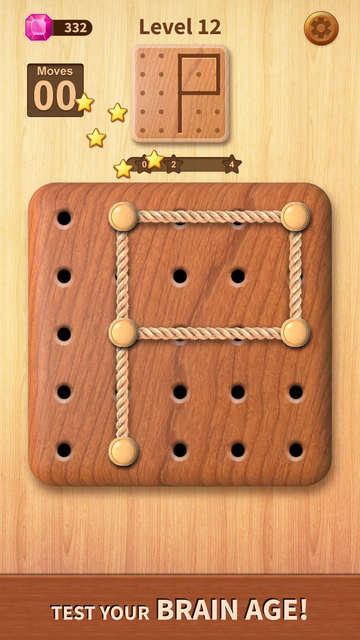 Rope Puzzle: Wooden Rope Games 螢幕截圖 1