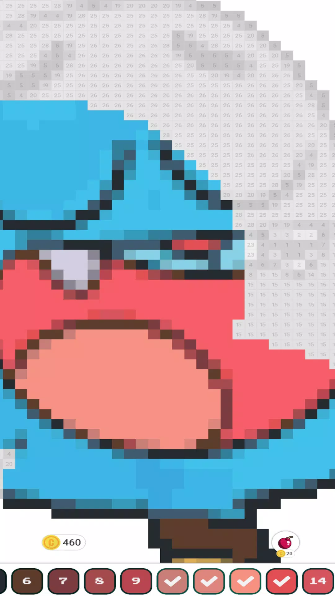 Gumball Pixel Art Coloring 螢幕截圖 2