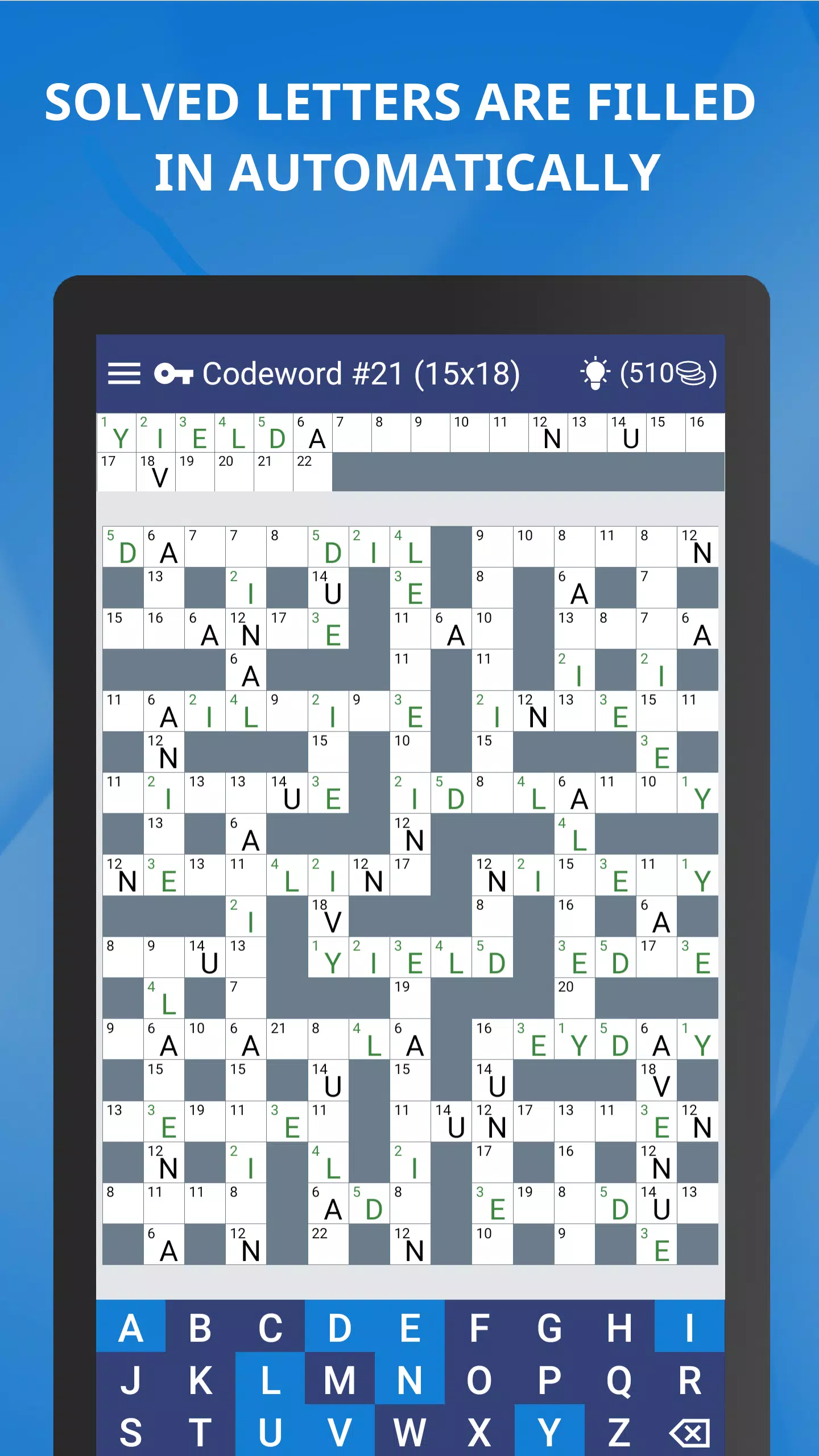 Keywords — Codeword Puzzle 螢幕截圖 3