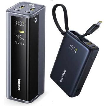 BaseUS 20 800mAh 145W Banque de puissance + Picogo 10 000mAh 45W Banque d'alimentation
