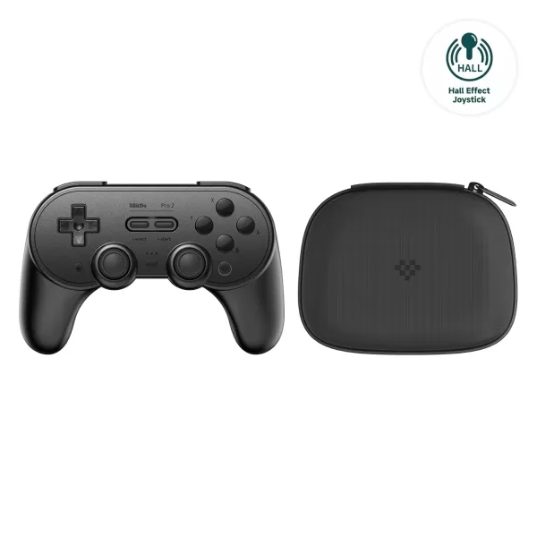 8bitdo प्रो 2 कंट्रोलर - हॉल इफ़ेक्ट थंबस्टिक