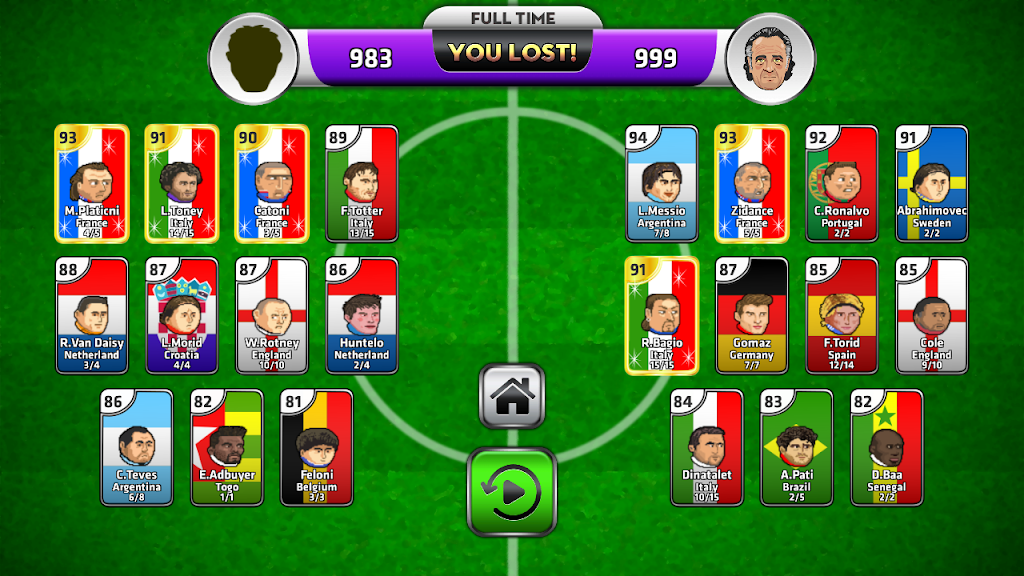 Head Soccer Cards Capture d'écran 0