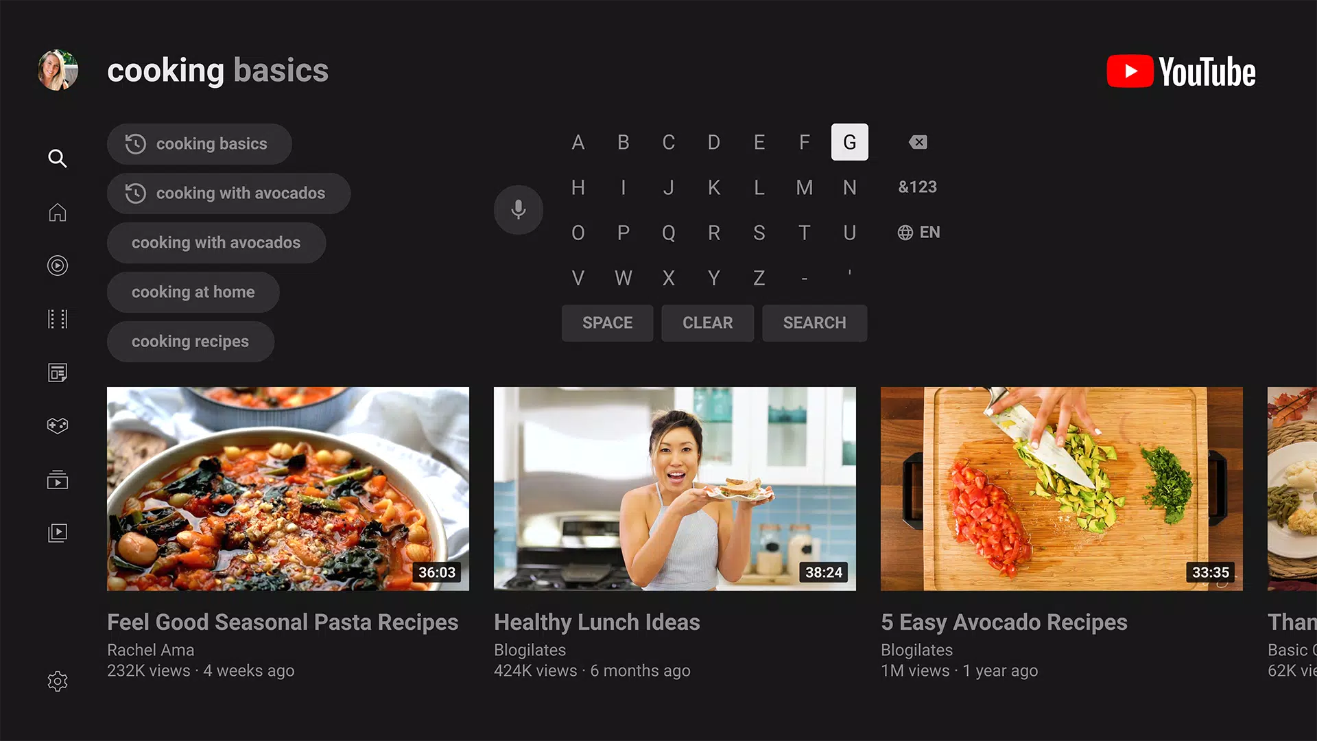YouTube for Android TV Capture d'écran 2