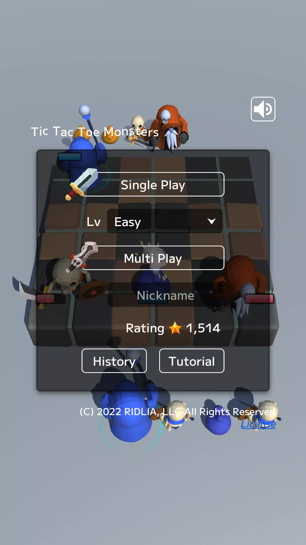 Tic Tac Toe Monsters ဖန်သားပြင်ဓာတ်ပုံ 1