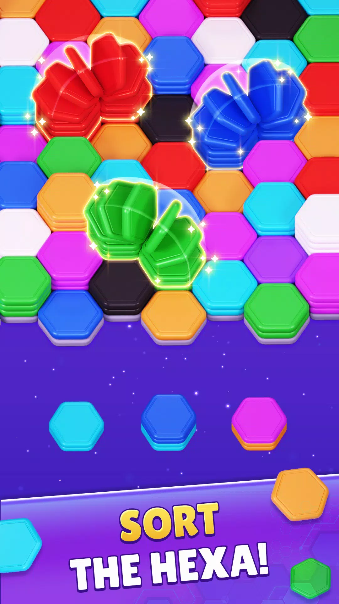 Color Hexa Sort Puzzle Game ภาพหน้าจอ 1