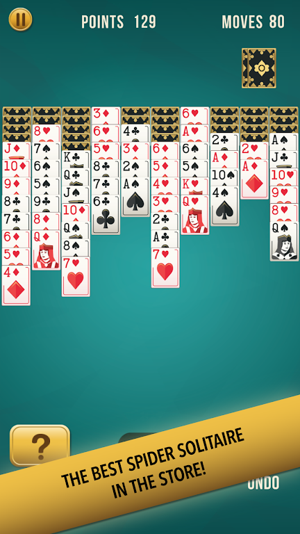 Spider Solitaire by Storm8 螢幕截圖 0