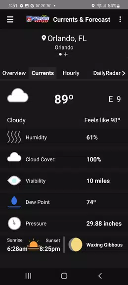 Schermata News 6 Pinpoint Weather - WKMG 2