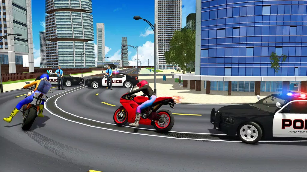 Police Car Vs Theft Bike 螢幕截圖 1