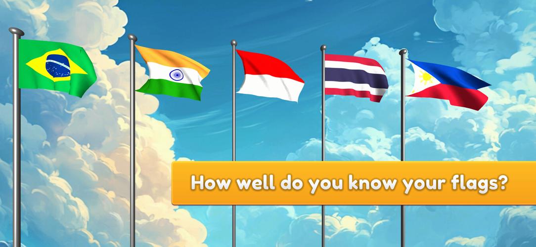 Flag Naming Trivia Guess Quiz Tangkapan skrin 1