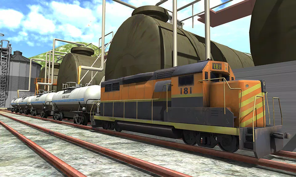 Oil Tanker Train Driving Sim Capture d'écran 0