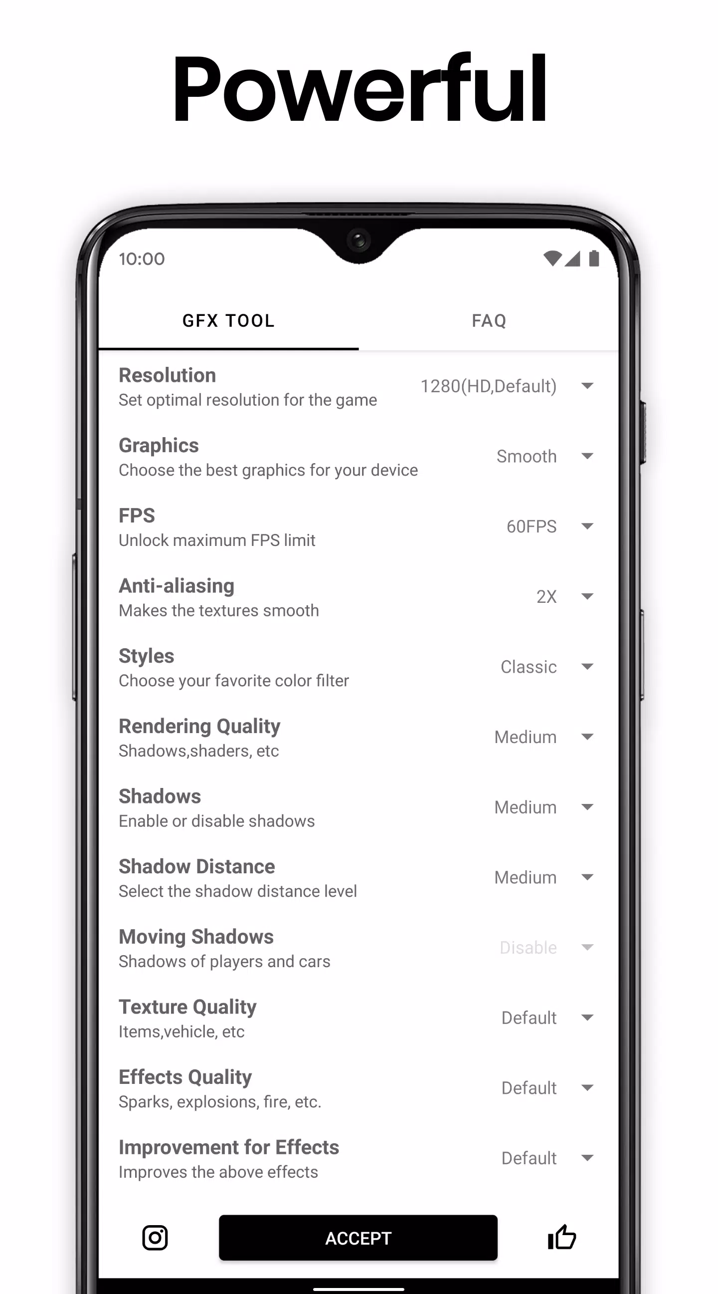 GFX Tool: Launcher & Optimizer Capture d'écran 1