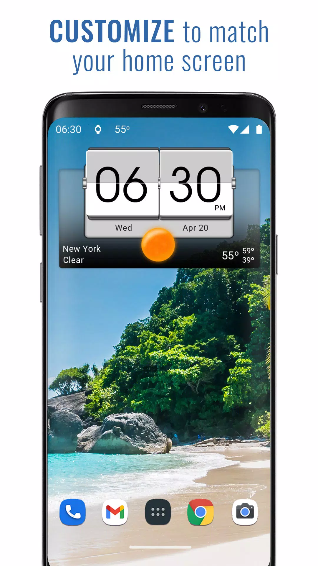 3D Flip Clock & Weather 螢幕截圖 1