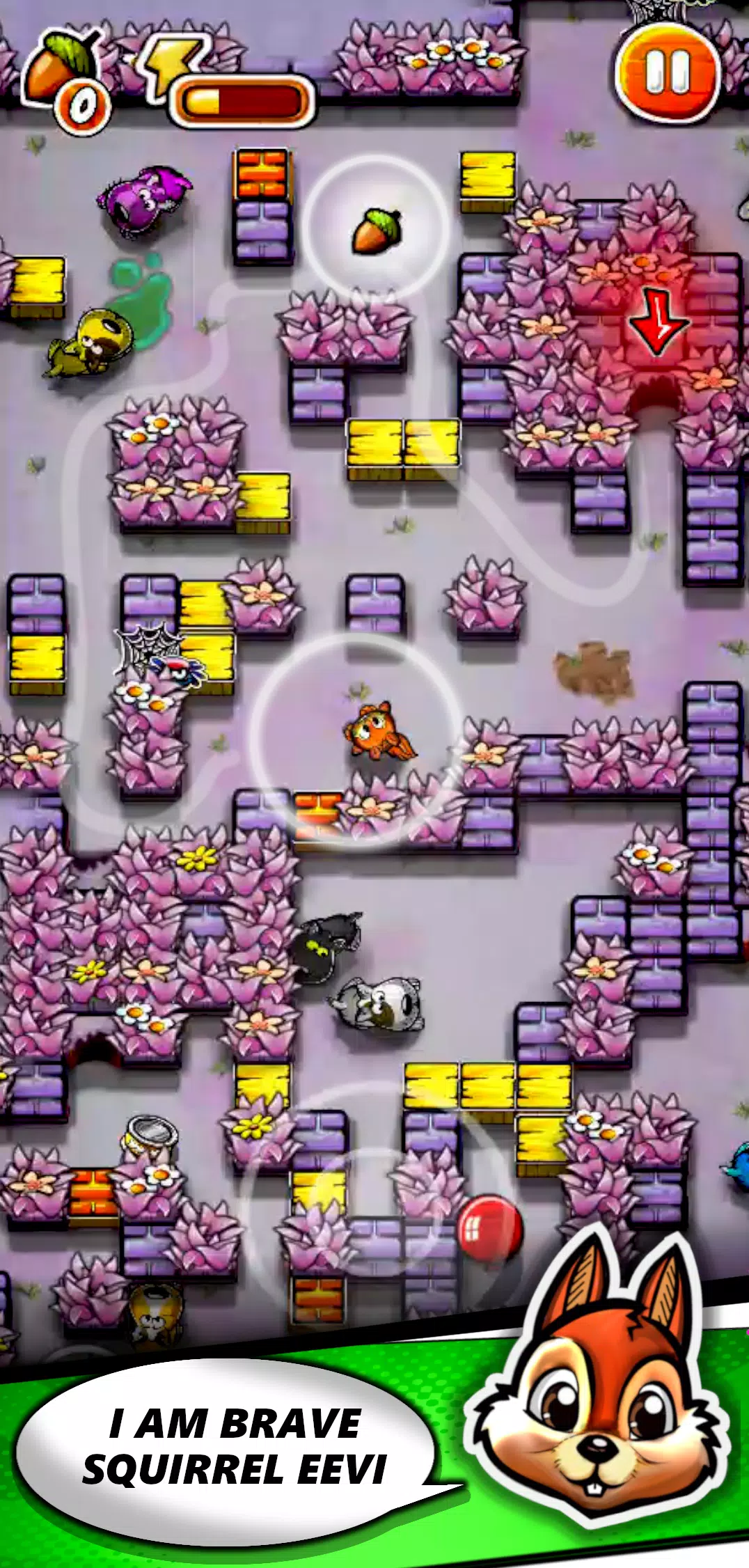 Squirrel Maze Escape ဖန်သားပြင်ဓာတ်ပုံ 3
