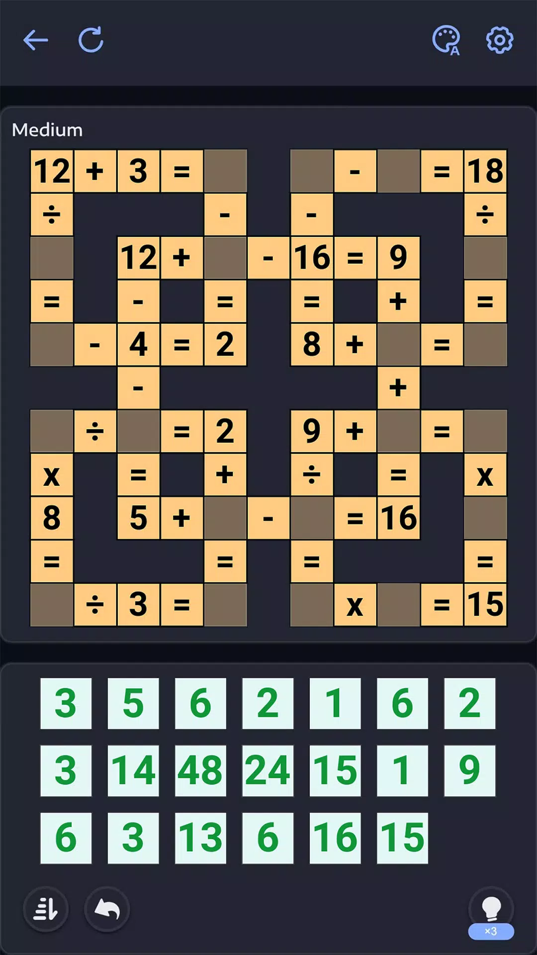 Crossmath - Math Puzzle Games Ekran Görüntüsü 1