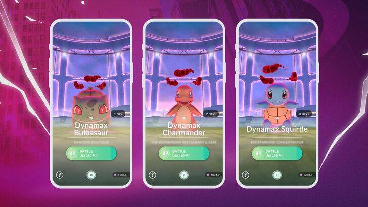รูปแบบ Pokemon Go Articuno, Zapdos และ Moltres Dynamax จะวางจำหน่ายครั้งละหนึ่งสัปดาห์
