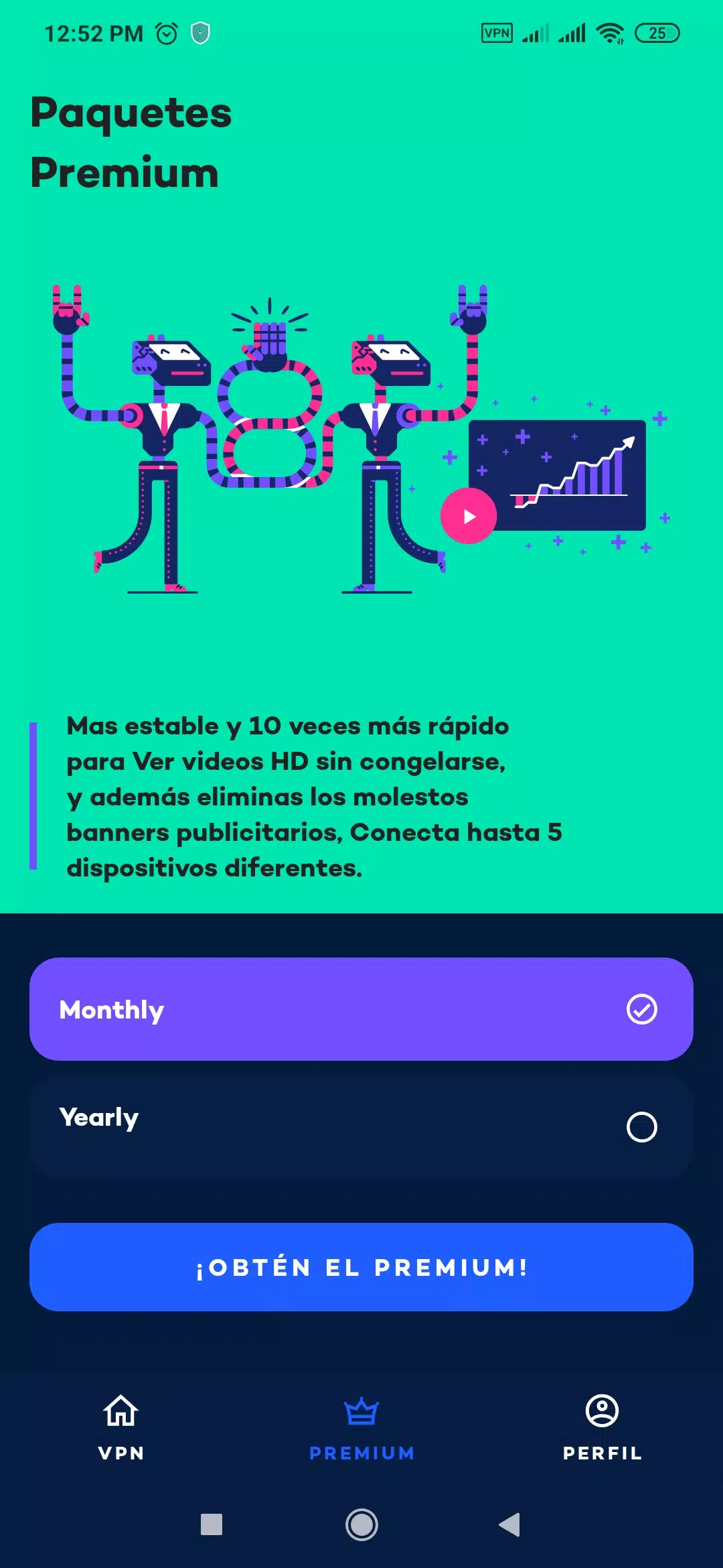 YouVPN: VPN Gratis 2021, VPN Servidor Proxy Rápido 螢幕截圖 0