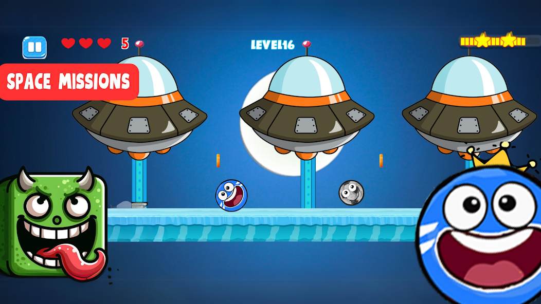 Ball V - Red Bounce Ball 5 Mod Tangkapan skrin 1