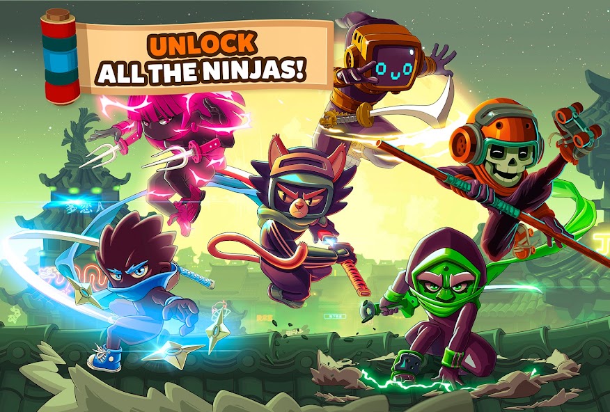 Ninja Dash Run - Offline Game Mod Ảnh chụp màn hình 2