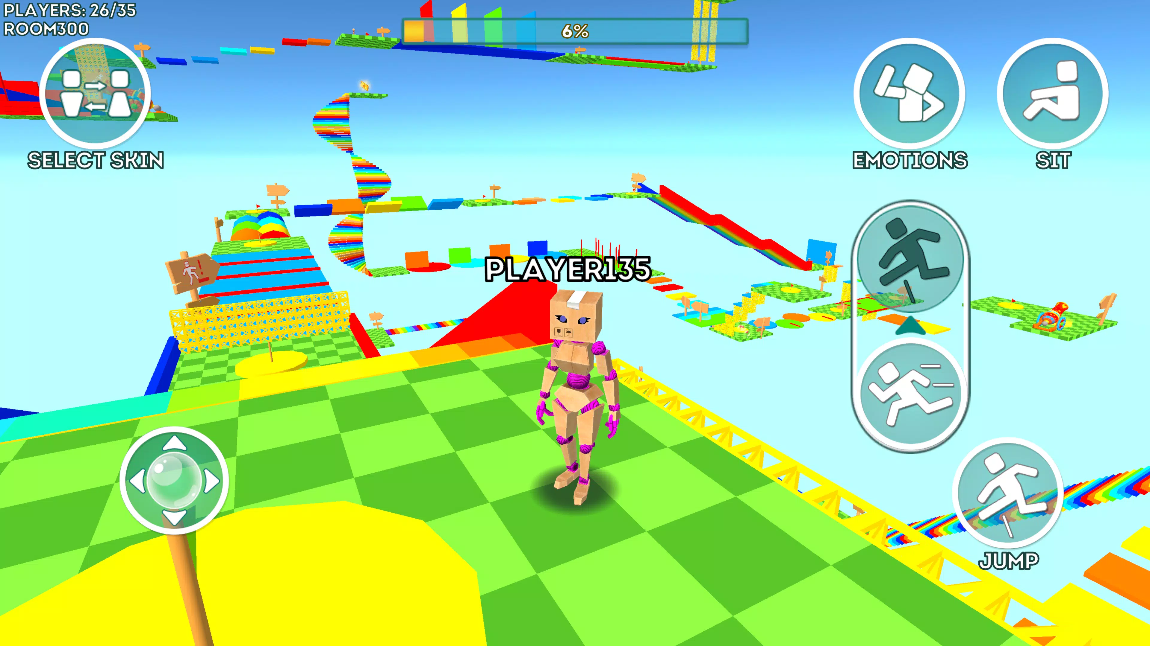 Mega Easy Parkour for Obby 螢幕截圖 0