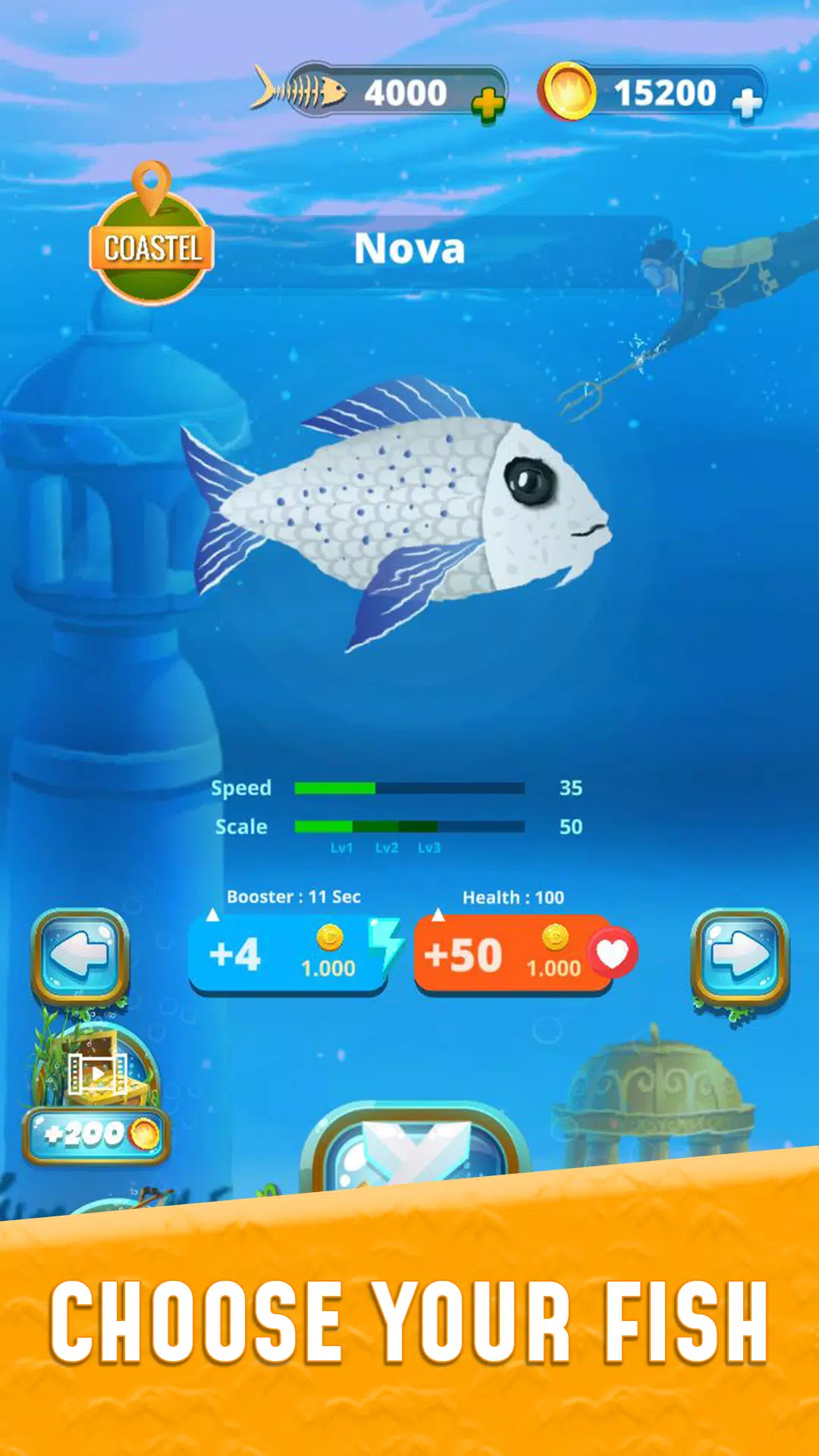 Grow Fish.io : Fish Hunter 螢幕截圖 2