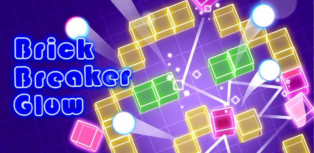 Brick Breaker Glow 螢幕截圖 0