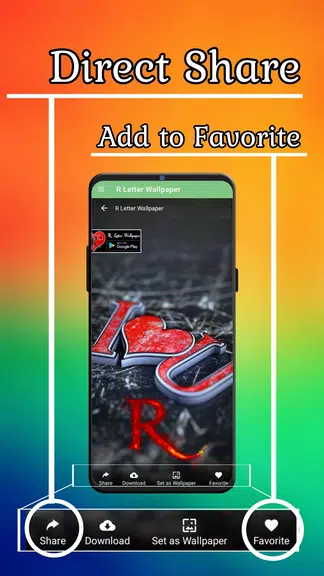 R Letter Wallpaper - Photos 螢幕截圖 2