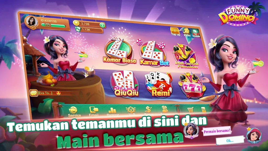 Funny Domino:Gaple QiuQiu ဖန်သားပြင်ဓာတ်ပုံ 0