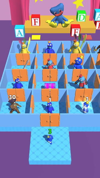 Rainbow Monster - Room Maze Mod ภาพหน้าจอ 0