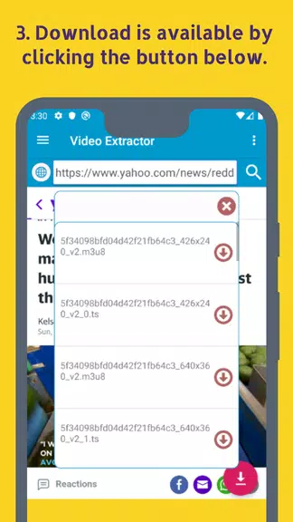 Video Extractor ဖန်သားပြင်ဓာတ်ပုံ 3