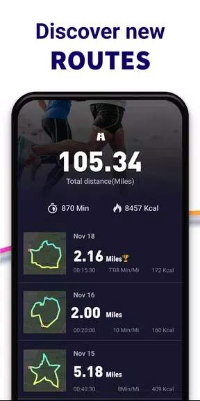 Running App - GPS Run Tracker ဖန်သားပြင်ဓာတ်ပုံ 1