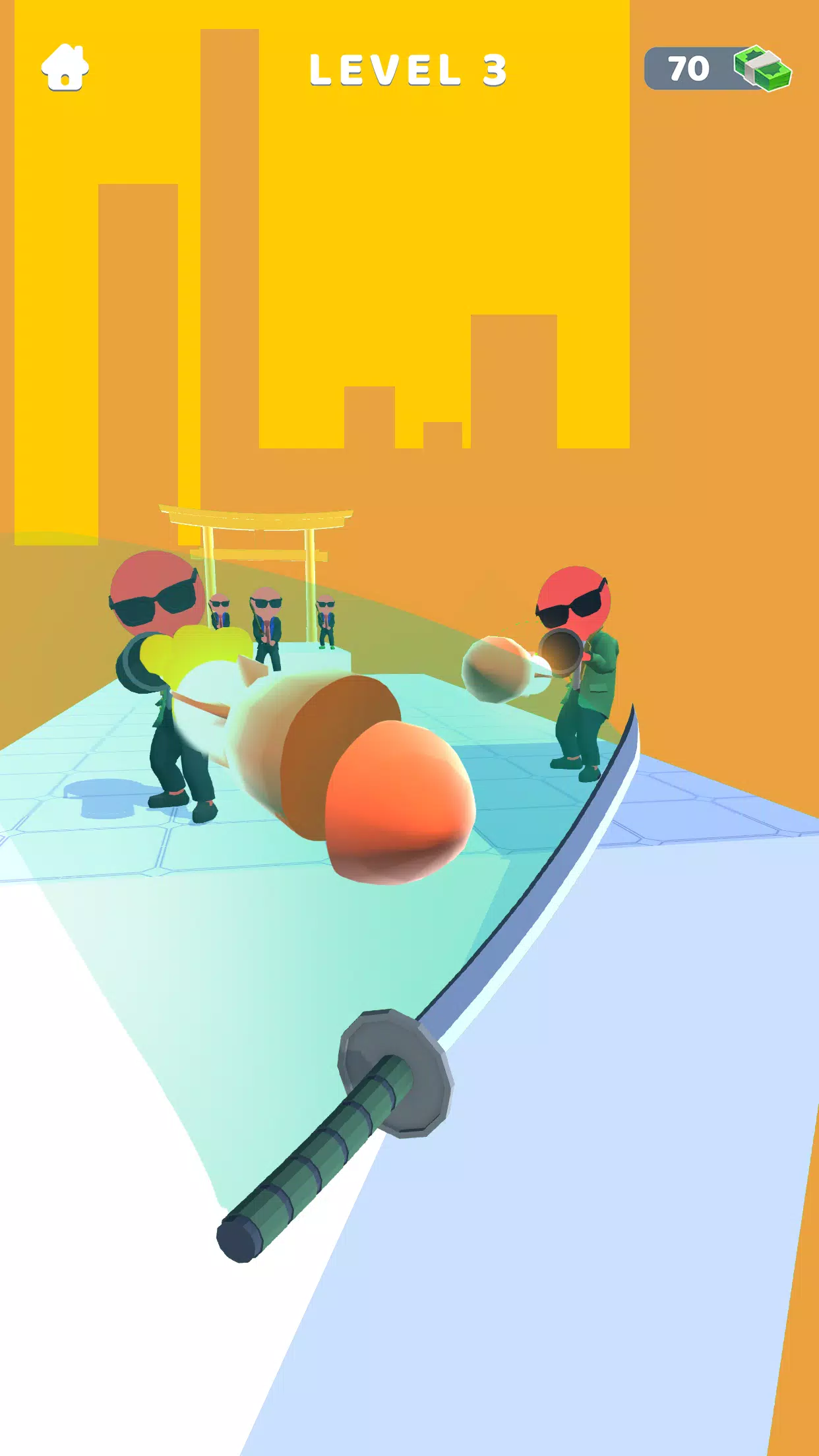 Sword Play! Ninja Slice Runner Captura de tela 2