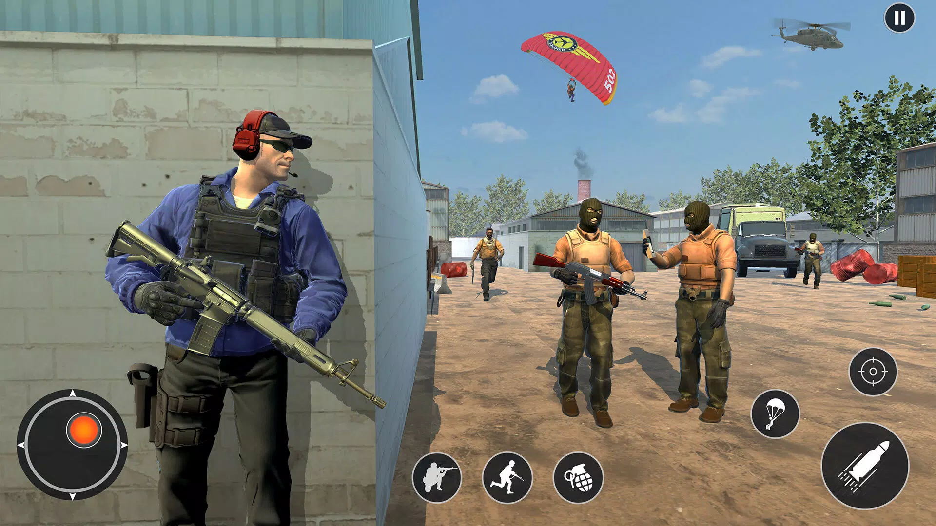 Last Commando Gun Game Offline 螢幕截圖 1