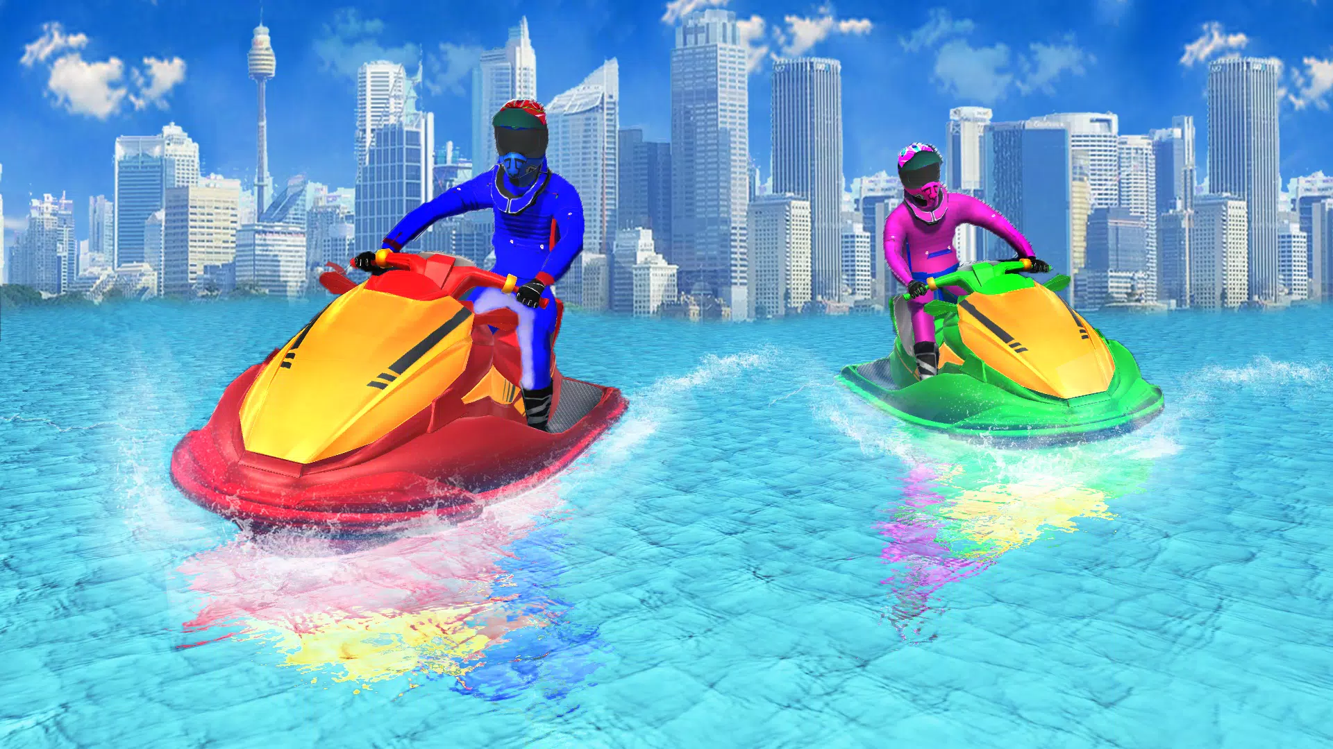 Jet Ski Games Boat Racing Game 螢幕截圖 1