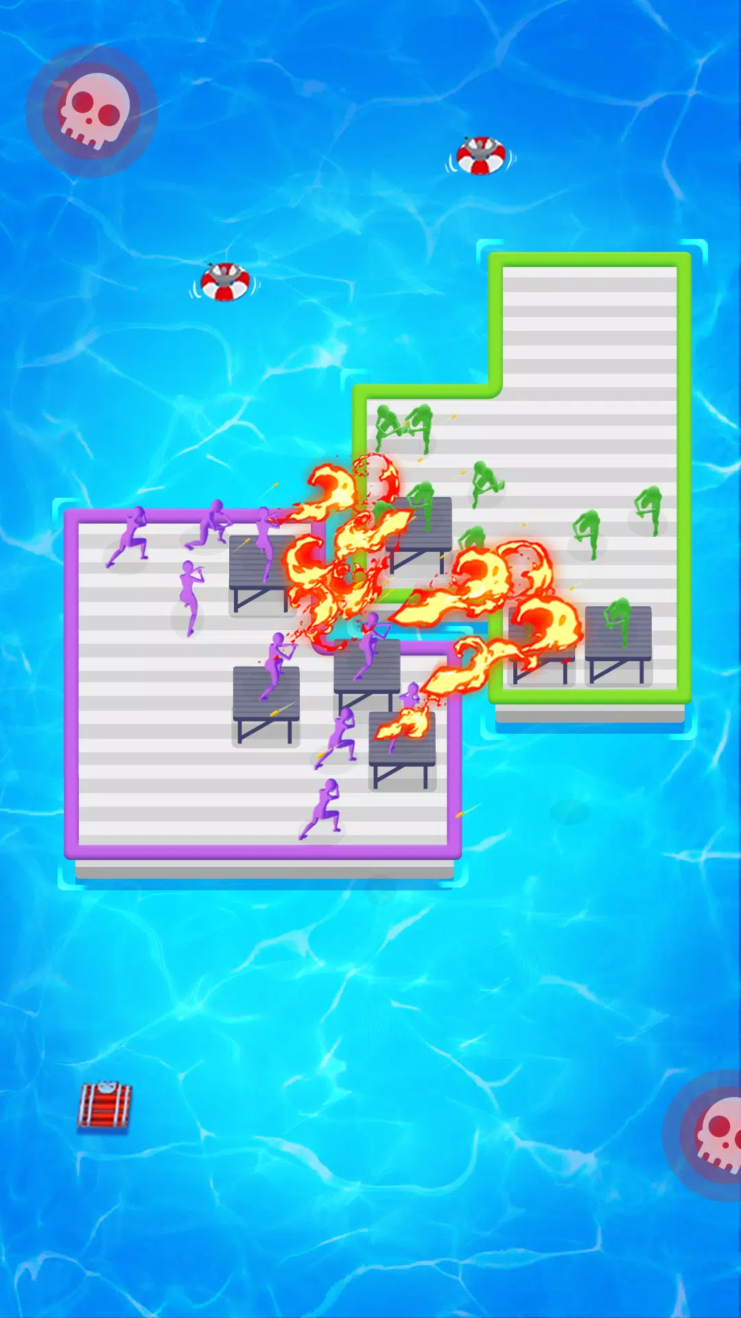 Raft Defense: Crazy Sea Battle 螢幕截圖 1