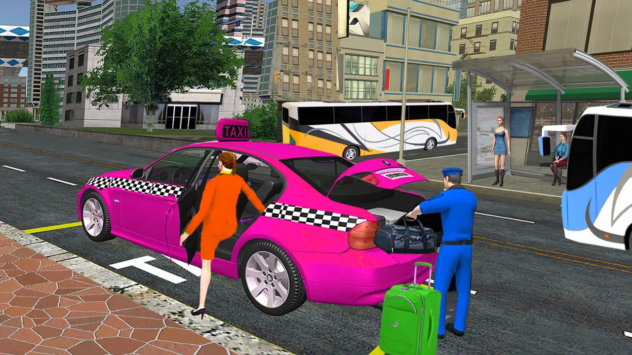 City Taxi Games-Taxi Car Games Captura de tela 3
