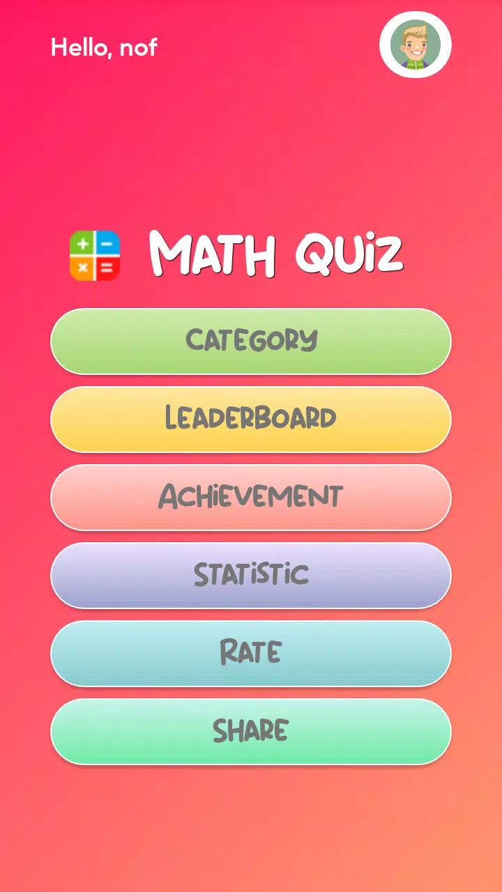 Math Quiz 螢幕截圖 0