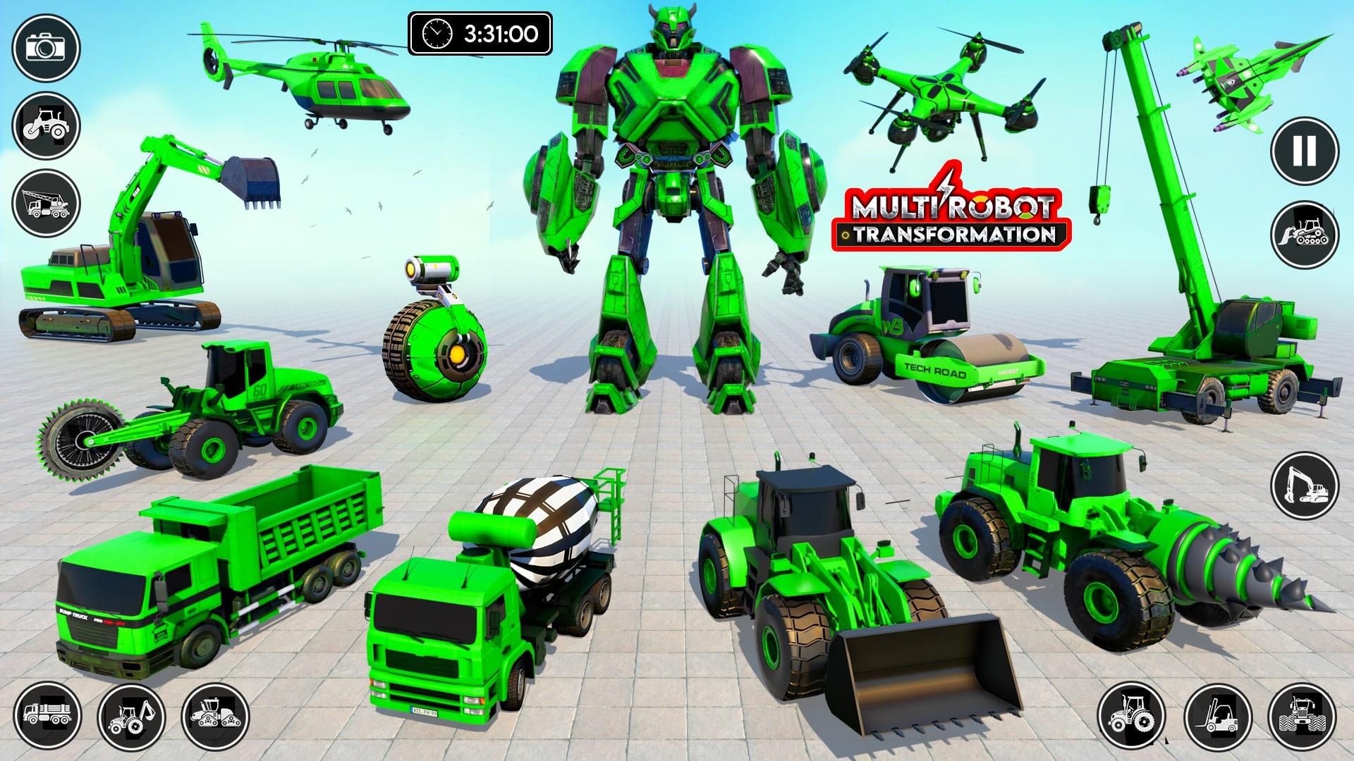 Robot Transform Car Games 3D ภาพหน้าจอ 1