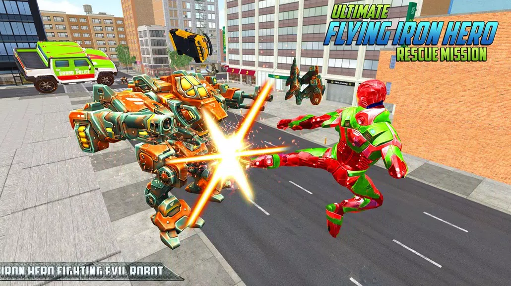 Ultimate KungFu Superhero Iron Fighting Free Game Tangkapan skrin 0
