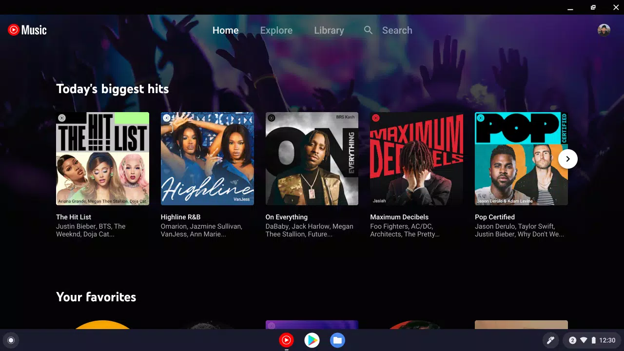 YouTube Music for Chromebook 螢幕截圖 0